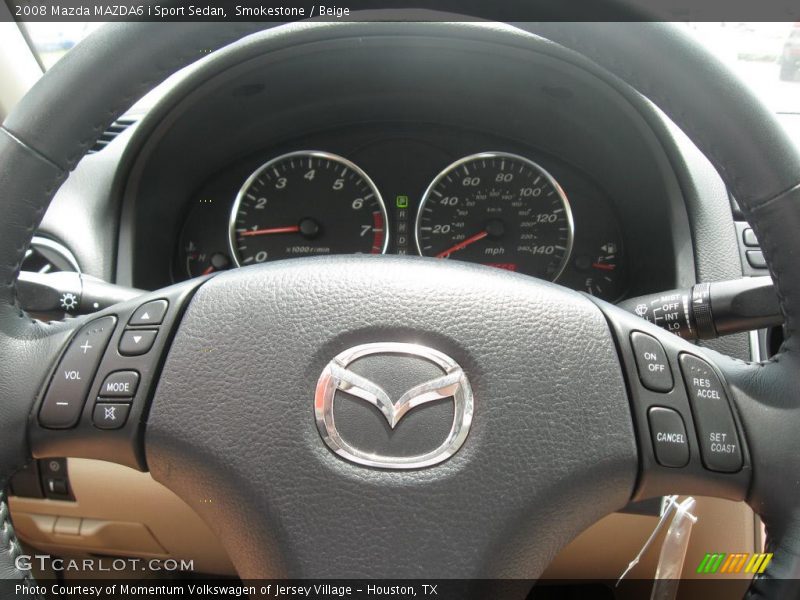 Smokestone / Beige 2008 Mazda MAZDA6 i Sport Sedan