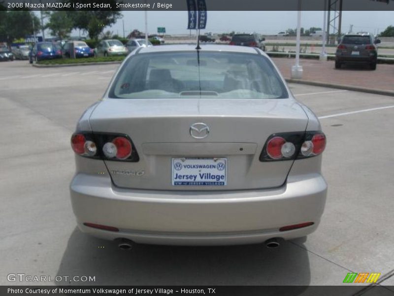 Smokestone / Beige 2008 Mazda MAZDA6 i Sport Sedan