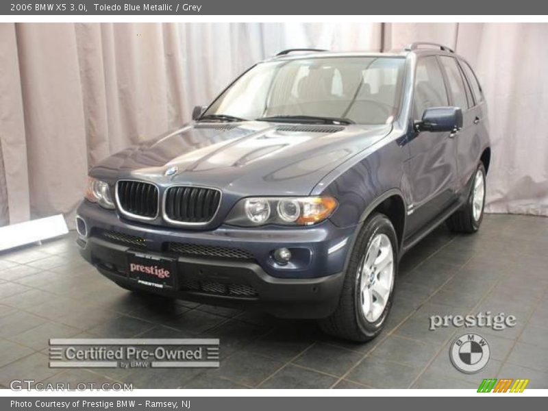 Toledo Blue Metallic / Grey 2006 BMW X5 3.0i