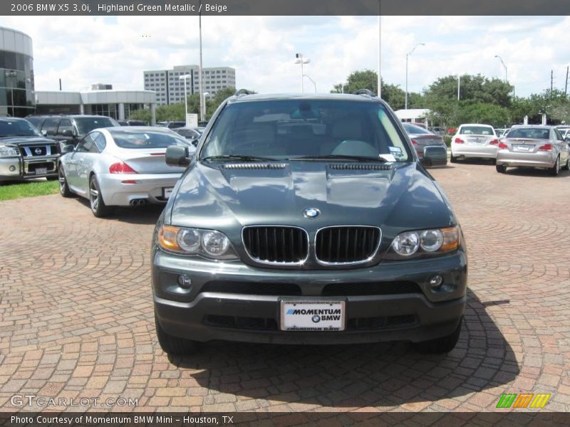 Highland Green Metallic / Beige 2006 BMW X5 3.0i