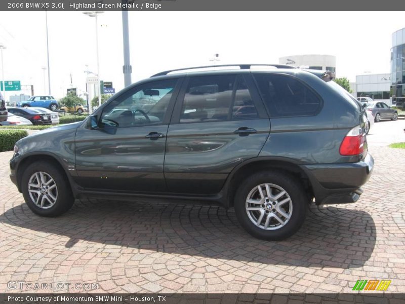 Highland Green Metallic / Beige 2006 BMW X5 3.0i