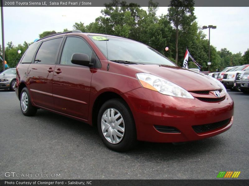 Salsa Red Pearl / Stone 2008 Toyota Sienna LE