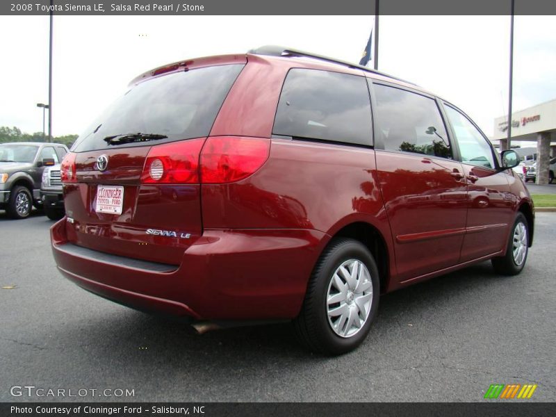 Salsa Red Pearl / Stone 2008 Toyota Sienna LE