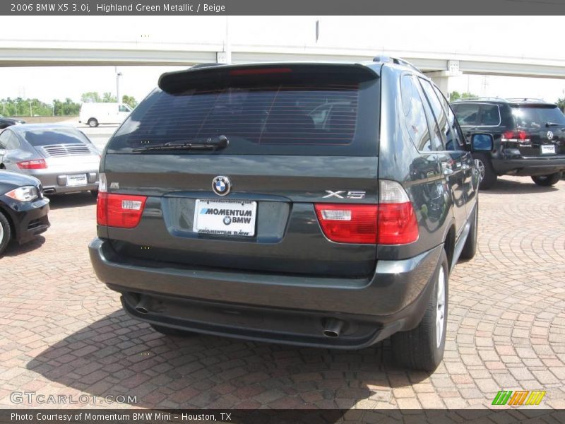 Highland Green Metallic / Beige 2006 BMW X5 3.0i
