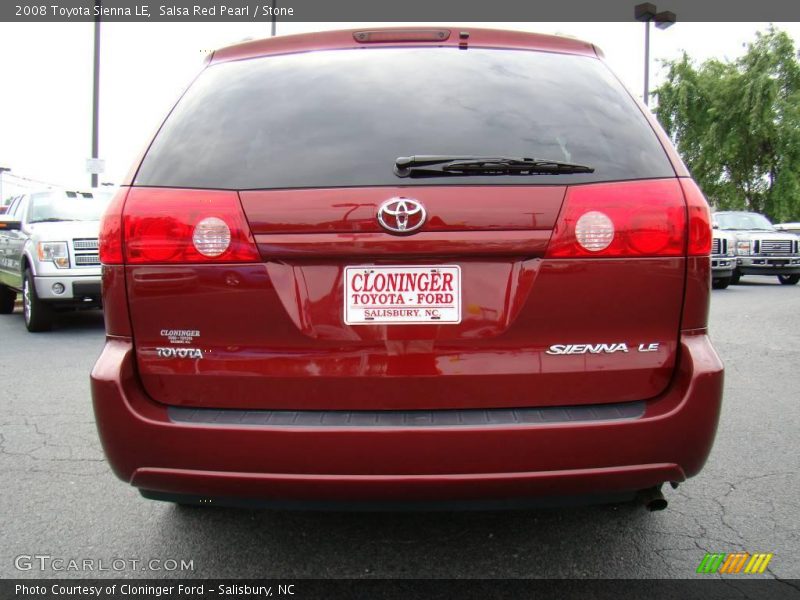 Salsa Red Pearl / Stone 2008 Toyota Sienna LE