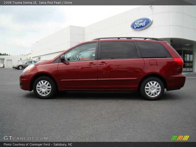 Salsa Red Pearl / Stone 2008 Toyota Sienna LE