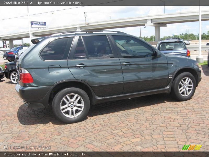 Highland Green Metallic / Beige 2006 BMW X5 3.0i