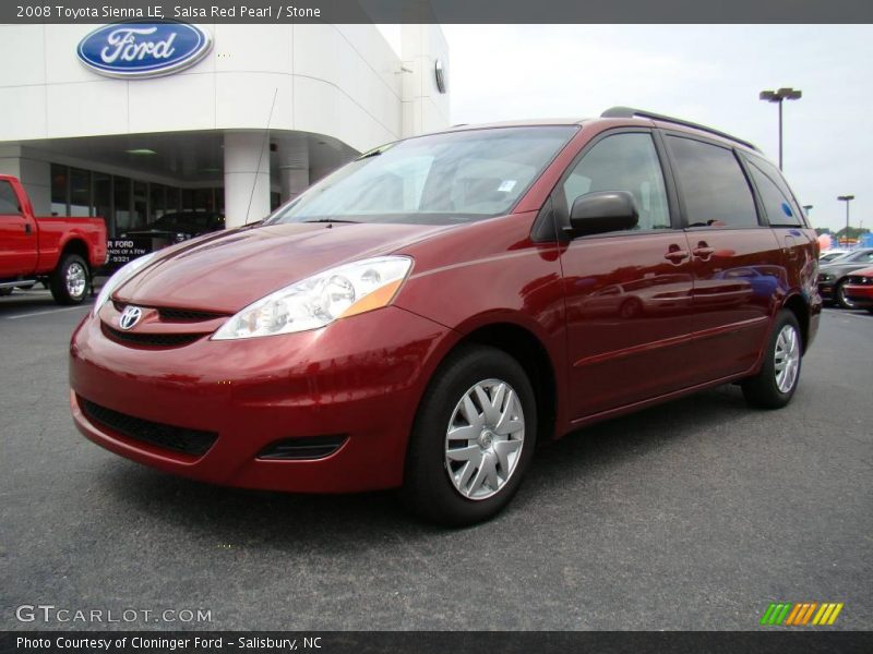 Salsa Red Pearl / Stone 2008 Toyota Sienna LE