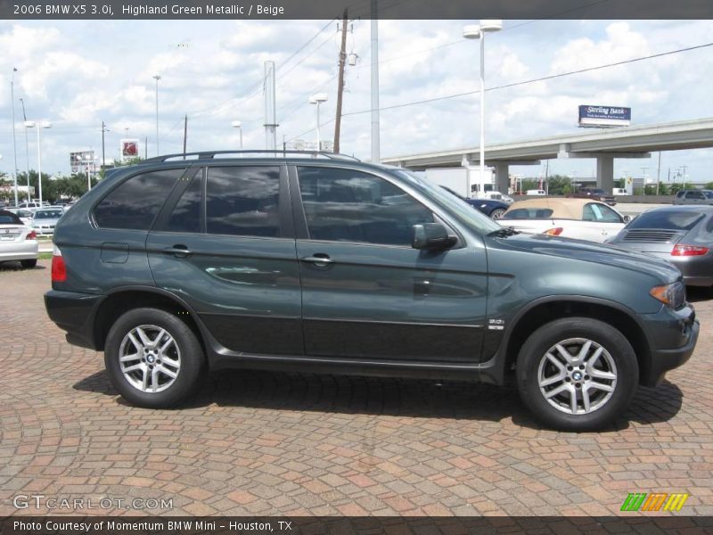 Highland Green Metallic / Beige 2006 BMW X5 3.0i