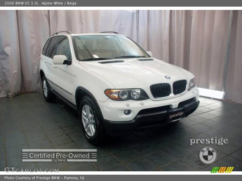 Alpine White / Beige 2006 BMW X5 3.0i