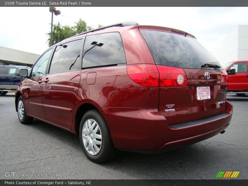 Salsa Red Pearl / Stone 2008 Toyota Sienna LE