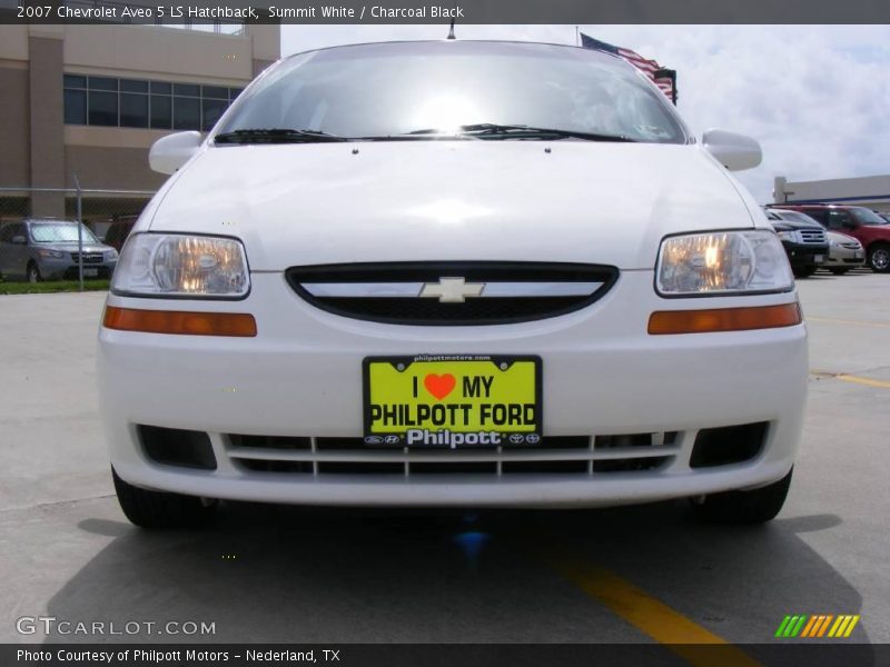 Summit White / Charcoal Black 2007 Chevrolet Aveo 5 LS Hatchback