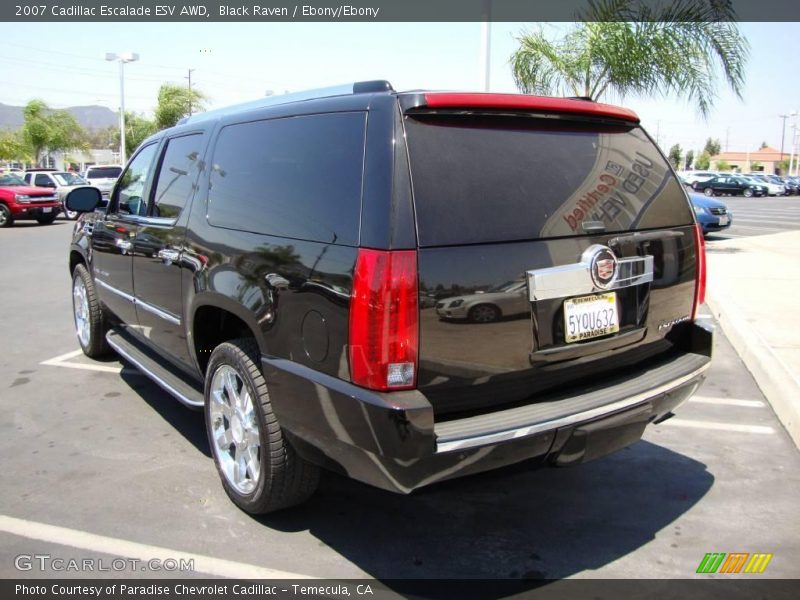 Black Raven / Ebony/Ebony 2007 Cadillac Escalade ESV AWD