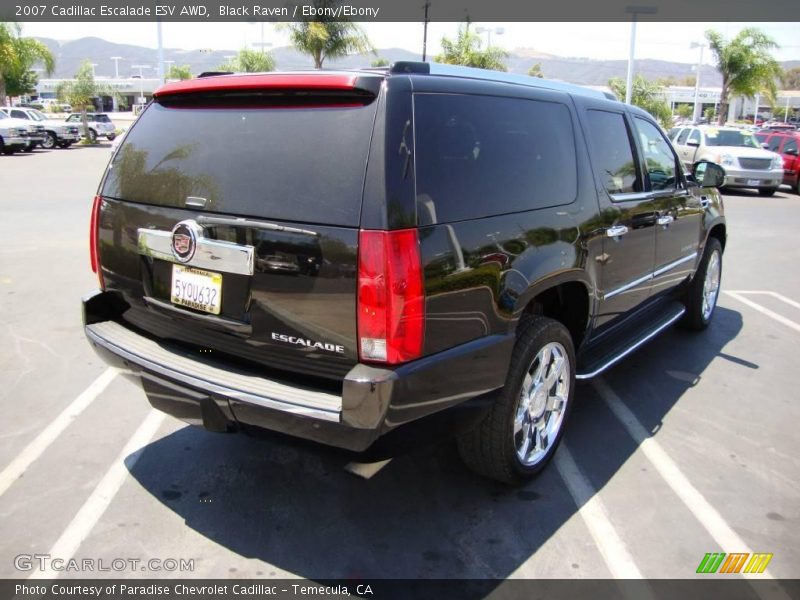 Black Raven / Ebony/Ebony 2007 Cadillac Escalade ESV AWD