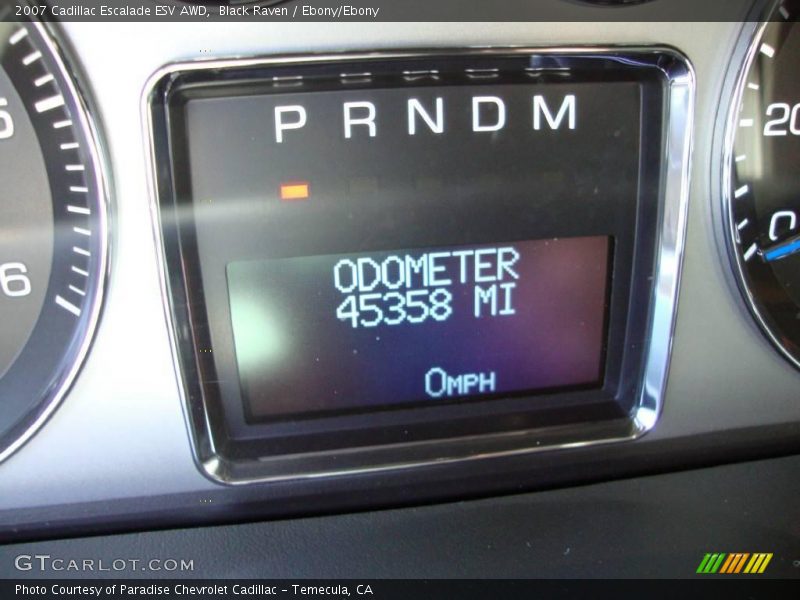 Black Raven / Ebony/Ebony 2007 Cadillac Escalade ESV AWD