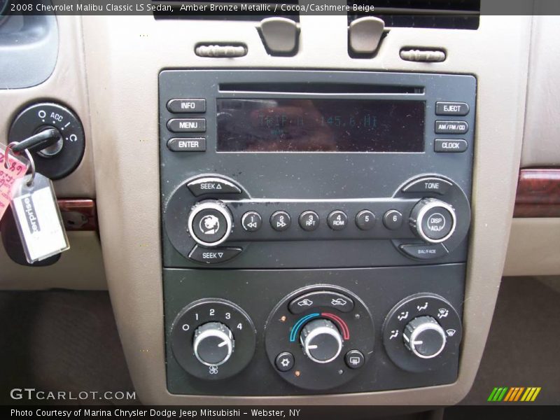 Amber Bronze Metallic / Cocoa/Cashmere Beige 2008 Chevrolet Malibu Classic LS Sedan