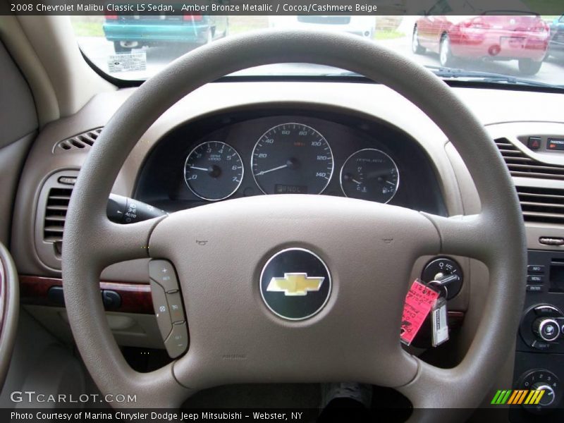 Amber Bronze Metallic / Cocoa/Cashmere Beige 2008 Chevrolet Malibu Classic LS Sedan