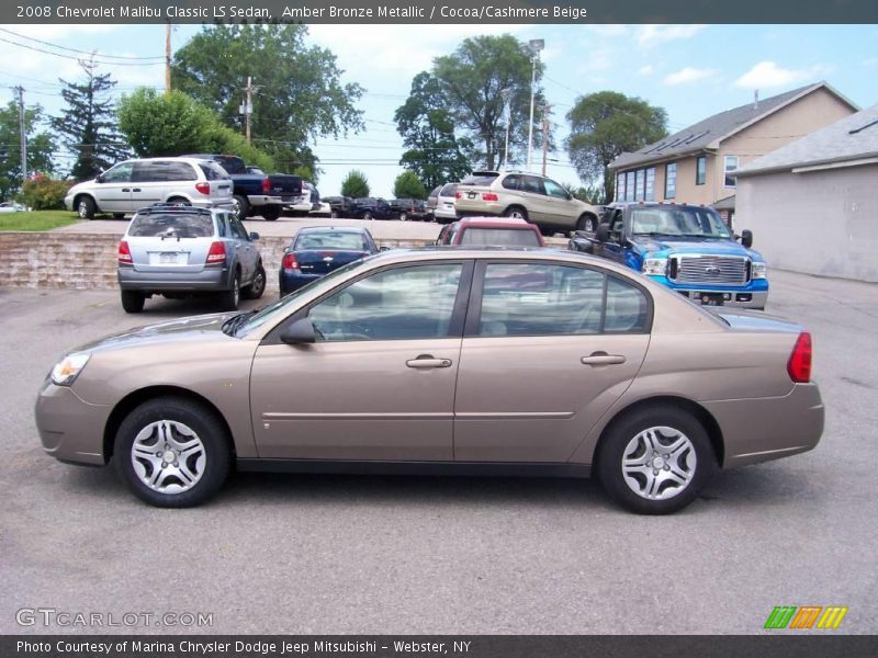 Amber Bronze Metallic / Cocoa/Cashmere Beige 2008 Chevrolet Malibu Classic LS Sedan