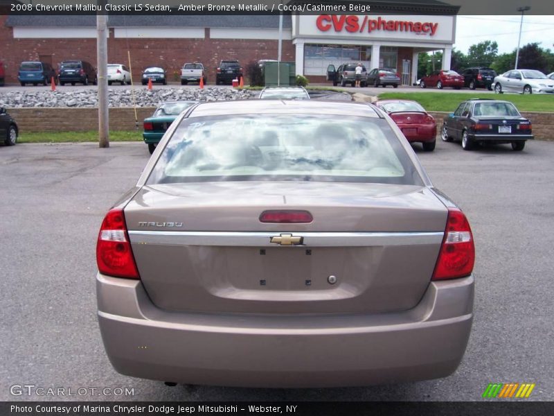 Amber Bronze Metallic / Cocoa/Cashmere Beige 2008 Chevrolet Malibu Classic LS Sedan