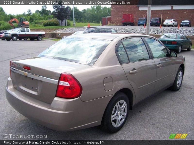 Amber Bronze Metallic / Cocoa/Cashmere Beige 2008 Chevrolet Malibu Classic LS Sedan