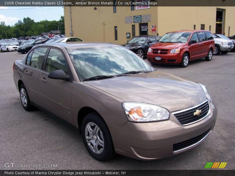 Amber Bronze Metallic / Cocoa/Cashmere Beige 2008 Chevrolet Malibu Classic LS Sedan