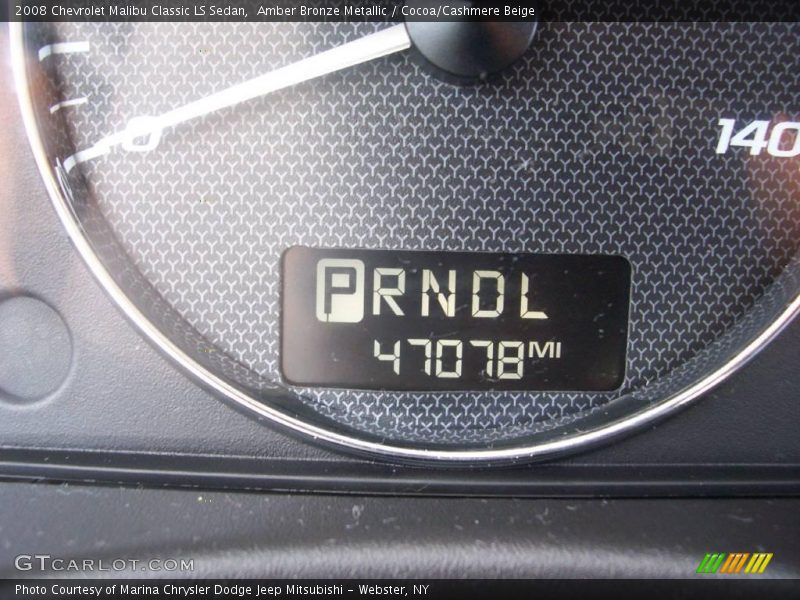 Amber Bronze Metallic / Cocoa/Cashmere Beige 2008 Chevrolet Malibu Classic LS Sedan