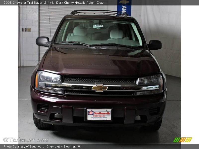Dark Cherry Metallic / Light Gray 2008 Chevrolet TrailBlazer LS 4x4