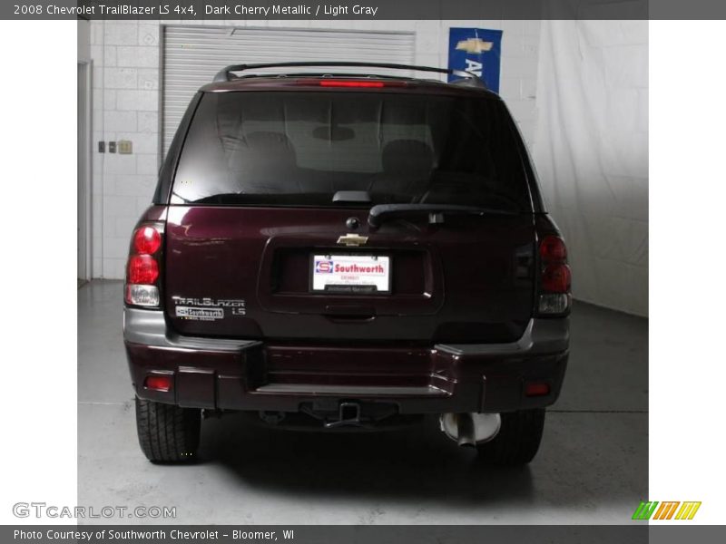 Dark Cherry Metallic / Light Gray 2008 Chevrolet TrailBlazer LS 4x4