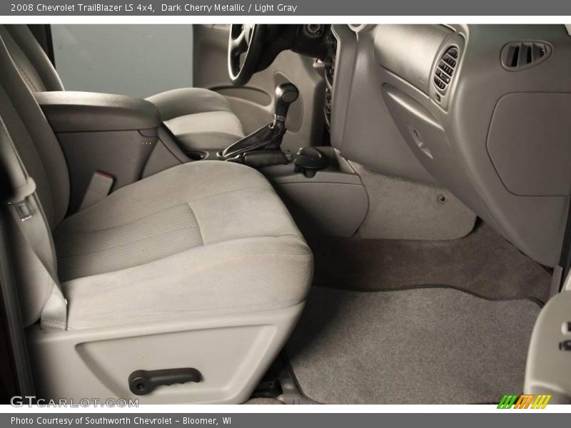 Dark Cherry Metallic / Light Gray 2008 Chevrolet TrailBlazer LS 4x4