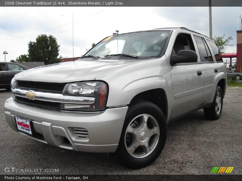 Silverstone Metallic / Light Gray 2008 Chevrolet TrailBlazer LS 4x4