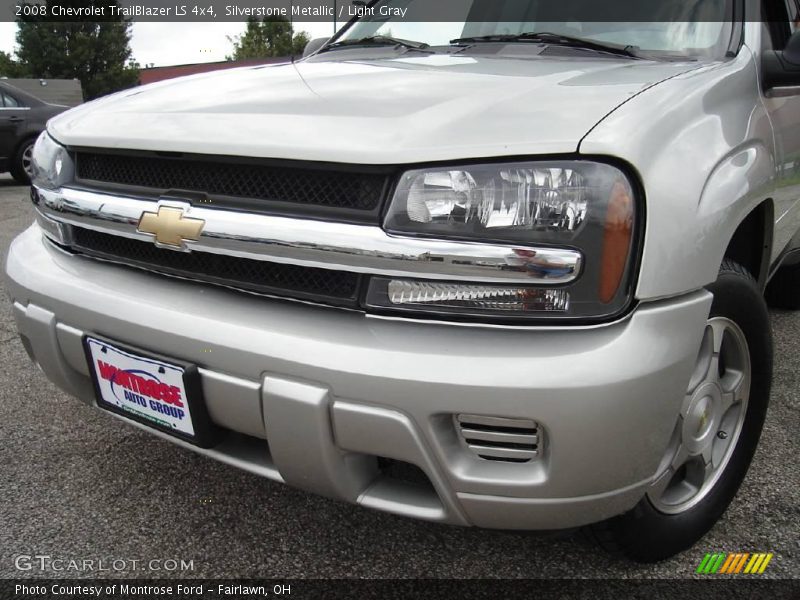 Silverstone Metallic / Light Gray 2008 Chevrolet TrailBlazer LS 4x4