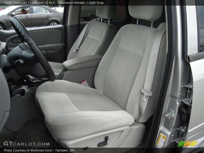 Silverstone Metallic / Light Gray 2008 Chevrolet TrailBlazer LS 4x4