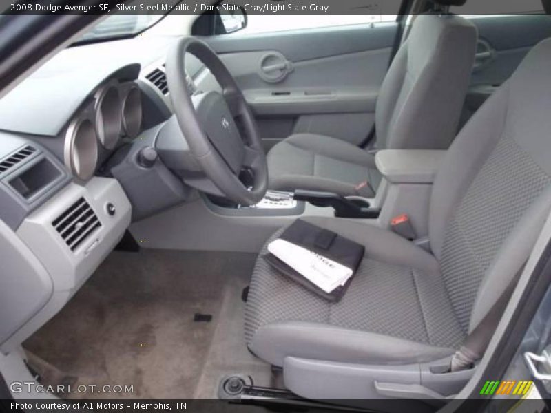 Silver Steel Metallic / Dark Slate Gray/Light Slate Gray 2008 Dodge Avenger SE