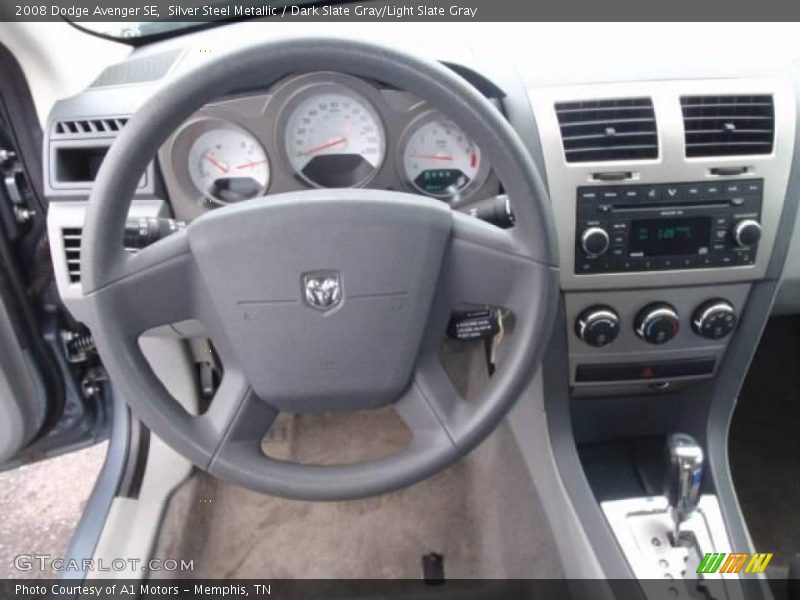 Silver Steel Metallic / Dark Slate Gray/Light Slate Gray 2008 Dodge Avenger SE