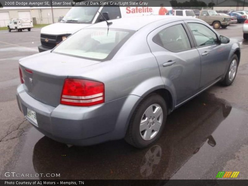 Silver Steel Metallic / Dark Slate Gray/Light Slate Gray 2008 Dodge Avenger SE