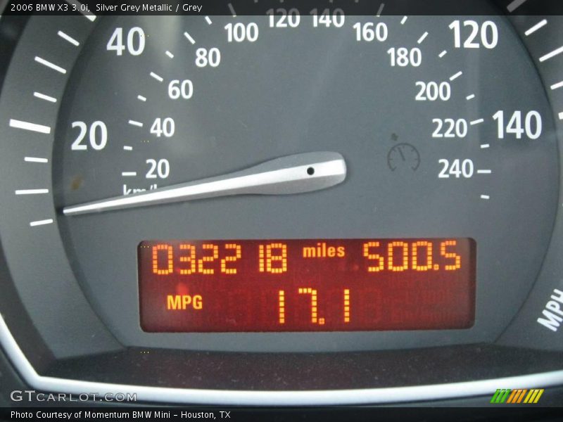 Silver Grey Metallic / Grey 2006 BMW X3 3.0i