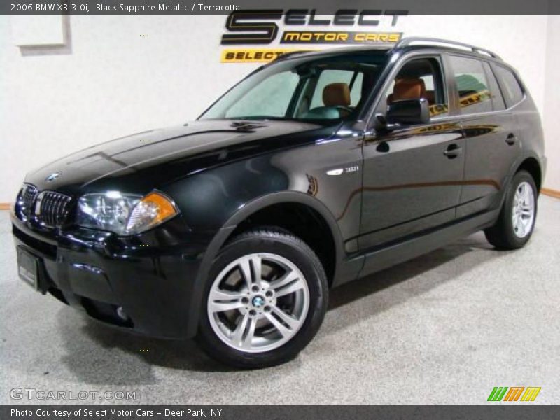 Black Sapphire Metallic / Terracotta 2006 BMW X3 3.0i