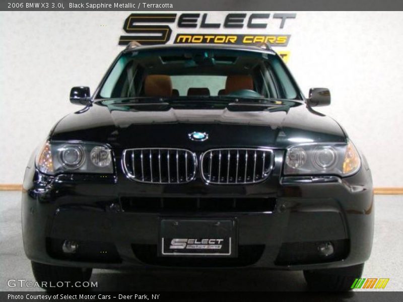 Black Sapphire Metallic / Terracotta 2006 BMW X3 3.0i