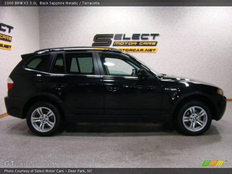 Black Sapphire Metallic / Terracotta 2006 BMW X3 3.0i