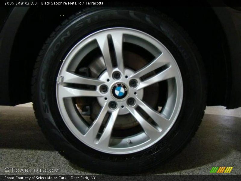 Black Sapphire Metallic / Terracotta 2006 BMW X3 3.0i