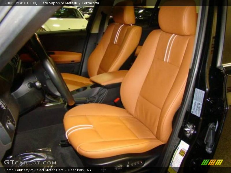 Black Sapphire Metallic / Terracotta 2006 BMW X3 3.0i