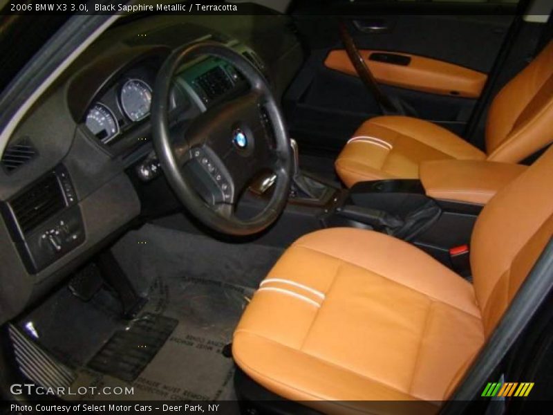 Black Sapphire Metallic / Terracotta 2006 BMW X3 3.0i
