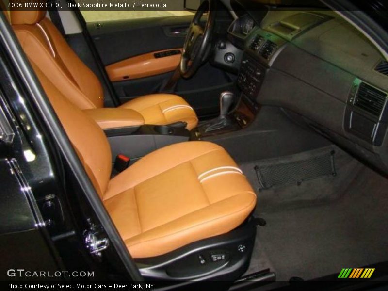 Black Sapphire Metallic / Terracotta 2006 BMW X3 3.0i