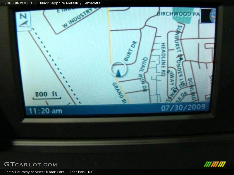 Black Sapphire Metallic / Terracotta 2006 BMW X3 3.0i