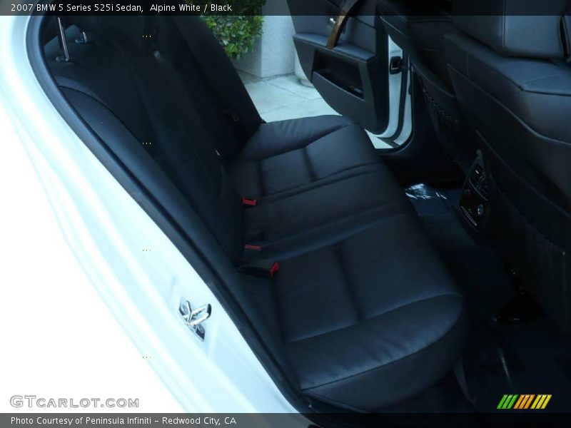 Alpine White / Black 2007 BMW 5 Series 525i Sedan