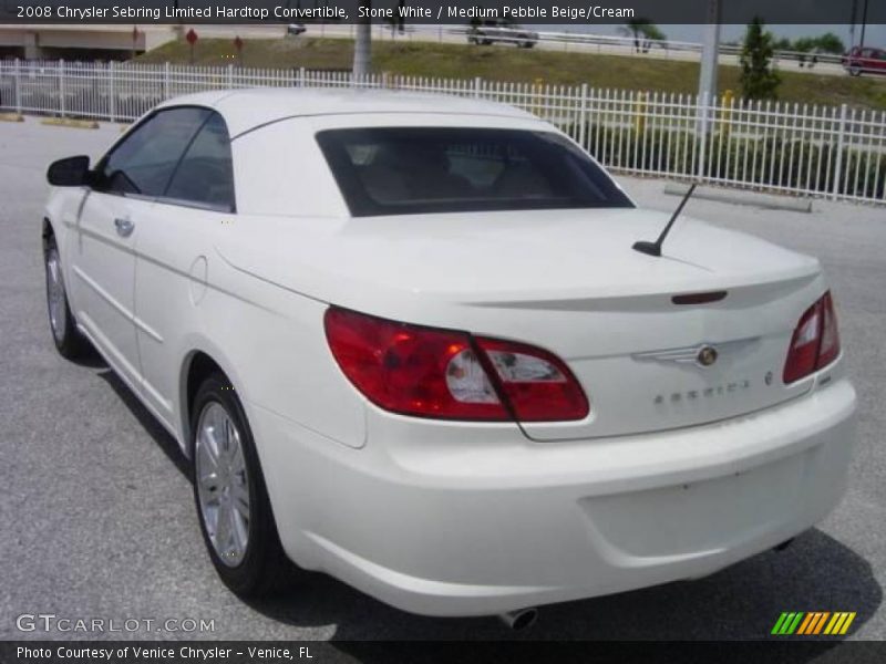 Stone White / Medium Pebble Beige/Cream 2008 Chrysler Sebring Limited Hardtop Convertible