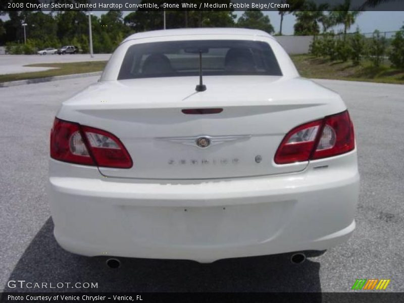 Stone White / Medium Pebble Beige/Cream 2008 Chrysler Sebring Limited Hardtop Convertible