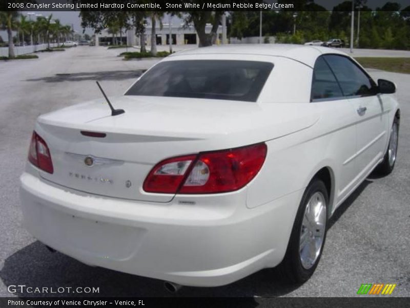 Stone White / Medium Pebble Beige/Cream 2008 Chrysler Sebring Limited Hardtop Convertible