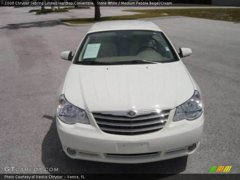 Stone White / Medium Pebble Beige/Cream 2008 Chrysler Sebring Limited Hardtop Convertible