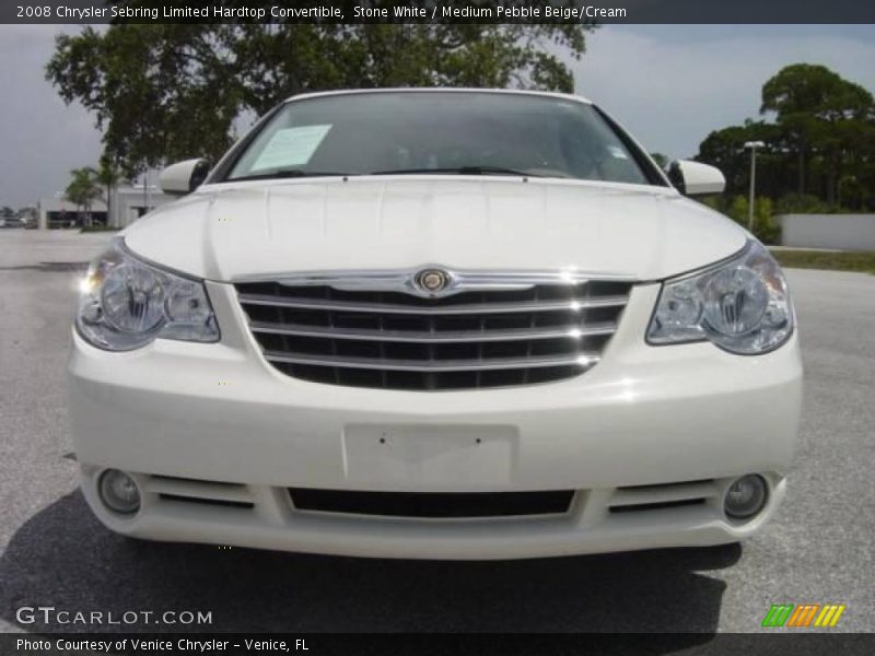 Stone White / Medium Pebble Beige/Cream 2008 Chrysler Sebring Limited Hardtop Convertible